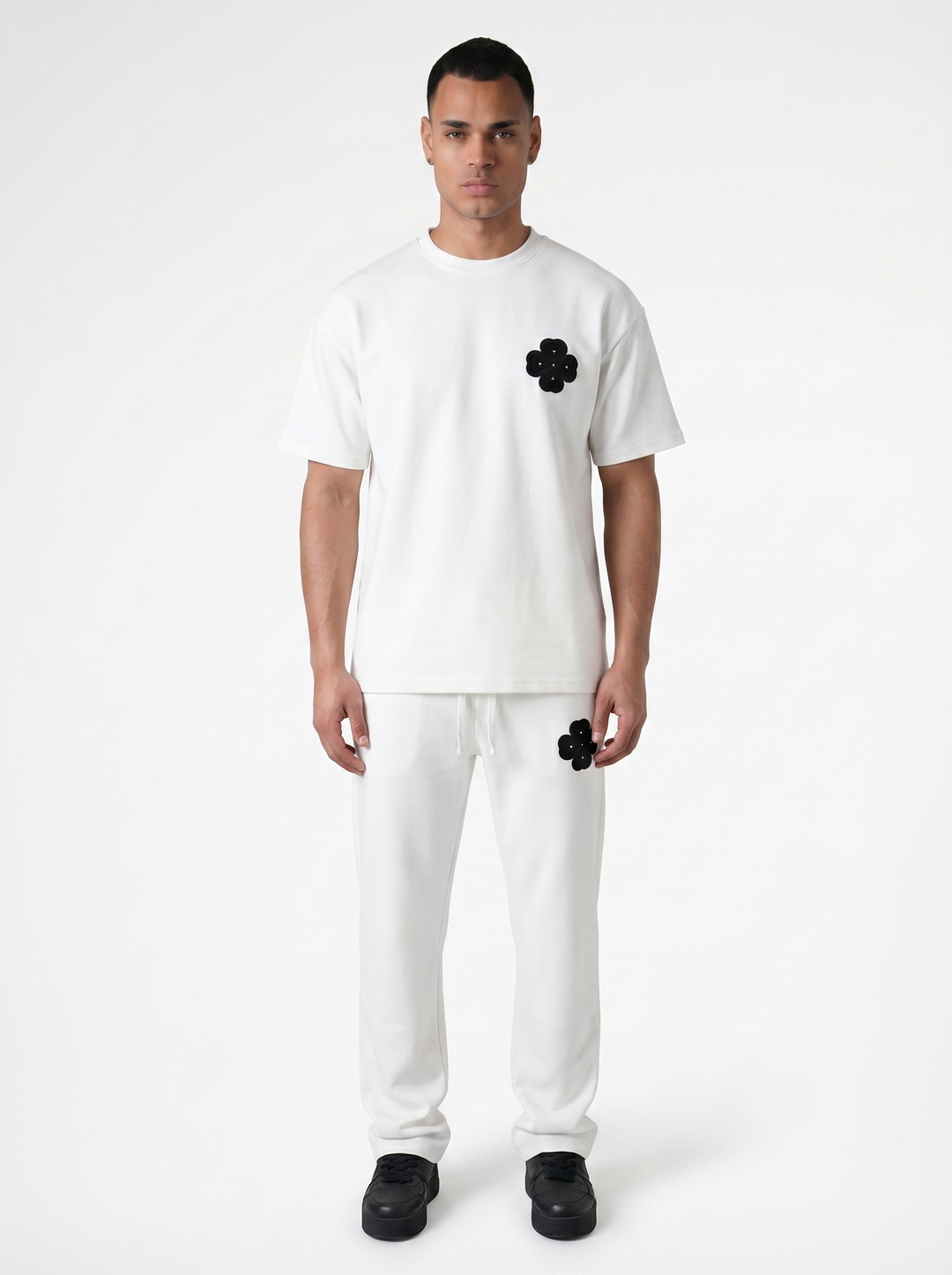 Ensemble T-shirt & Pantalon Trèfle - blanc