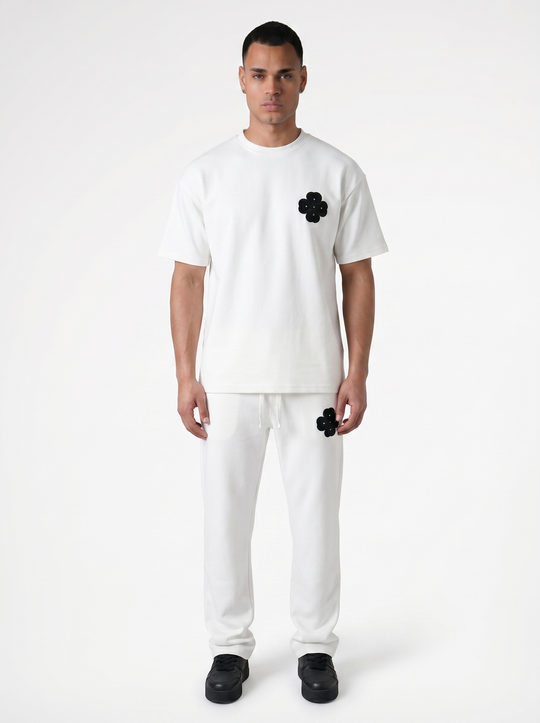 Ensemble T-shirt & Pantalon Trèfle - blanc