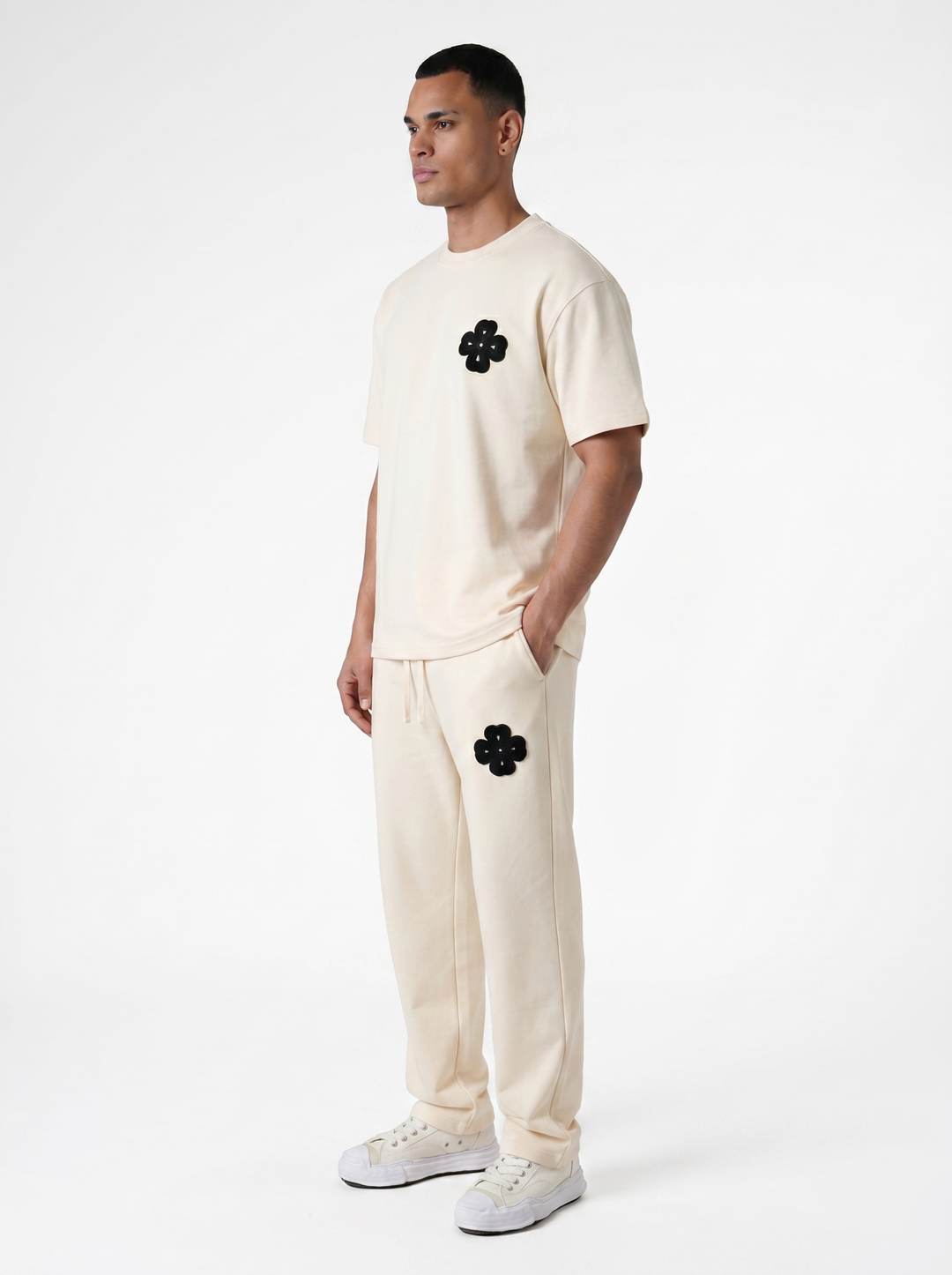 Ensemble T-shirt & Pantalon Trèfle - Beige