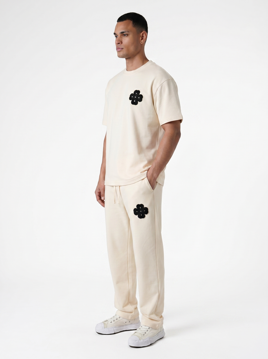 Ensemble T-shirt & Pantalon Trèfle - Beige