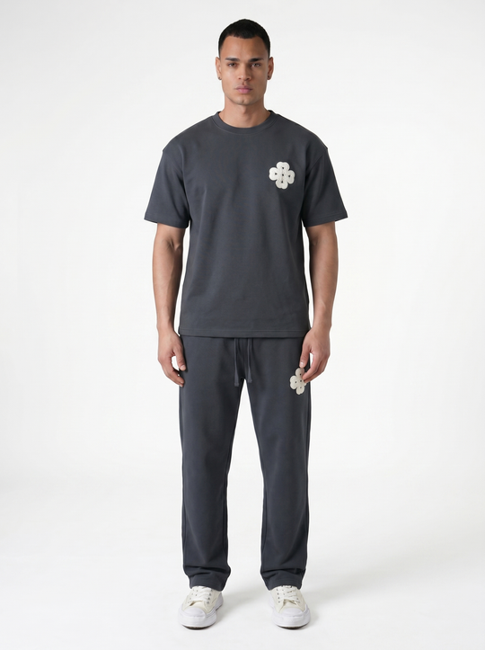 Ensemble T-shirt & Pantalon Trèfle - Anthracite