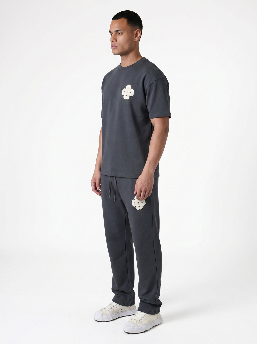 Ensemble T-shirt & Pantalon Trèfle - Anthracite