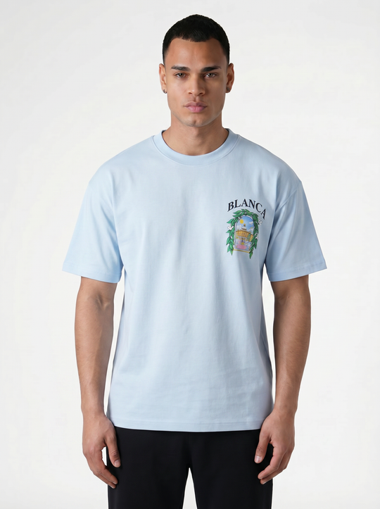 T-shirt BLANCA Premium - Bleu