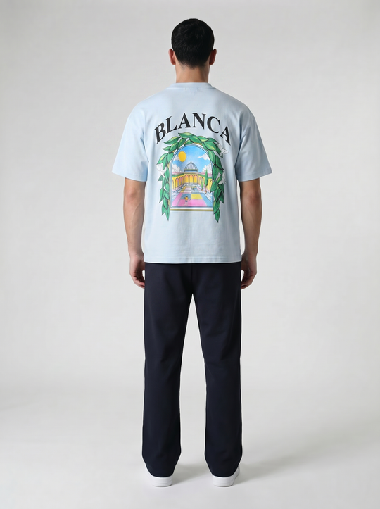 T-shirt BLANCA Premium - Bleu