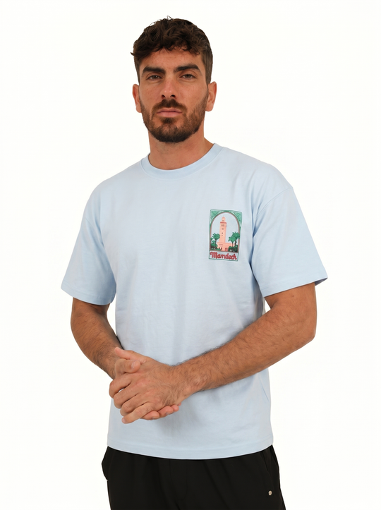T-shirt Marrakech Oversize - Bleu