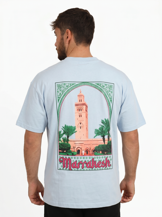 T-shirt Marrakech Oversize - Bleu