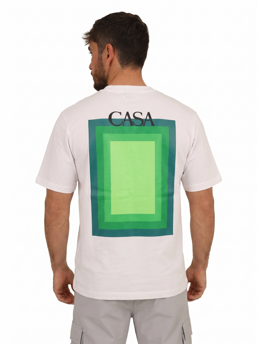 T-shirt CASA Cadre - Blanc