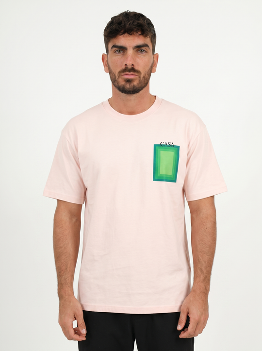 T-shirt CASA Cadre - Rose