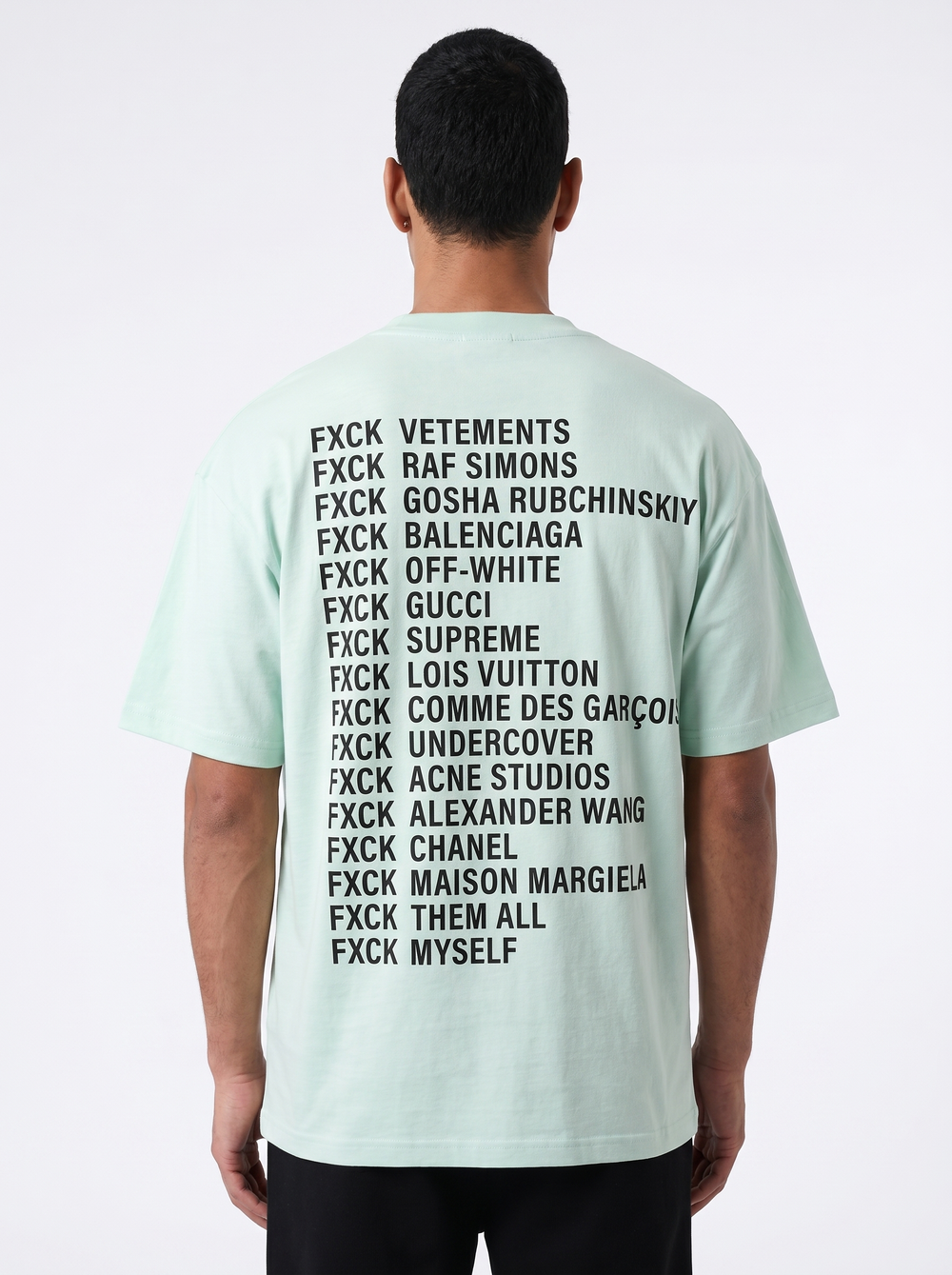 T-shirt Homme FXCK - Vert