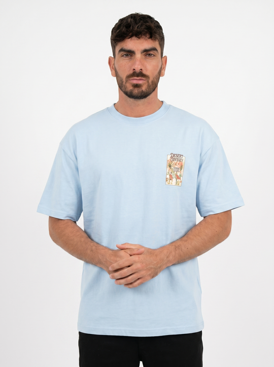 T-shirt Desert Odyssey Oversize - Bleu