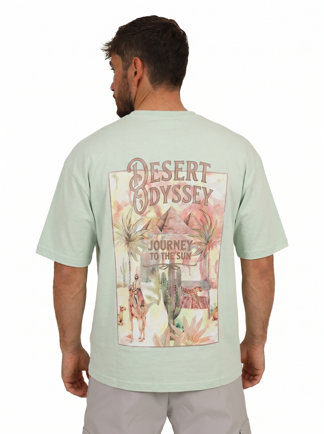 T-shirt Desert Odyssey Oversize - Vert