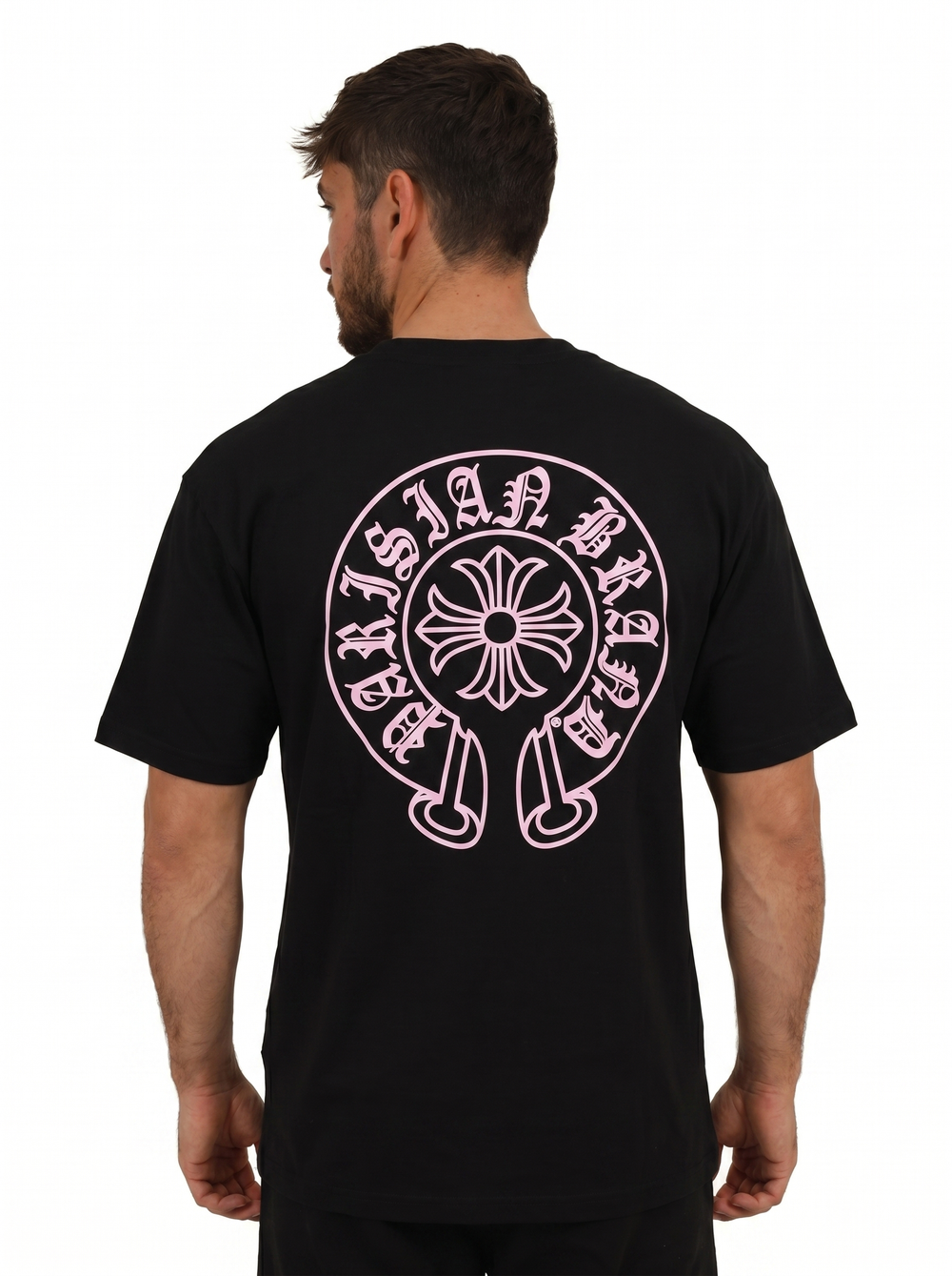 T-shirt Chrome Cross Oversize - Noir