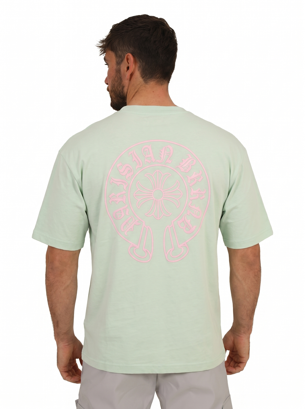 T-shirt Chrome Cross Oversize - Vert