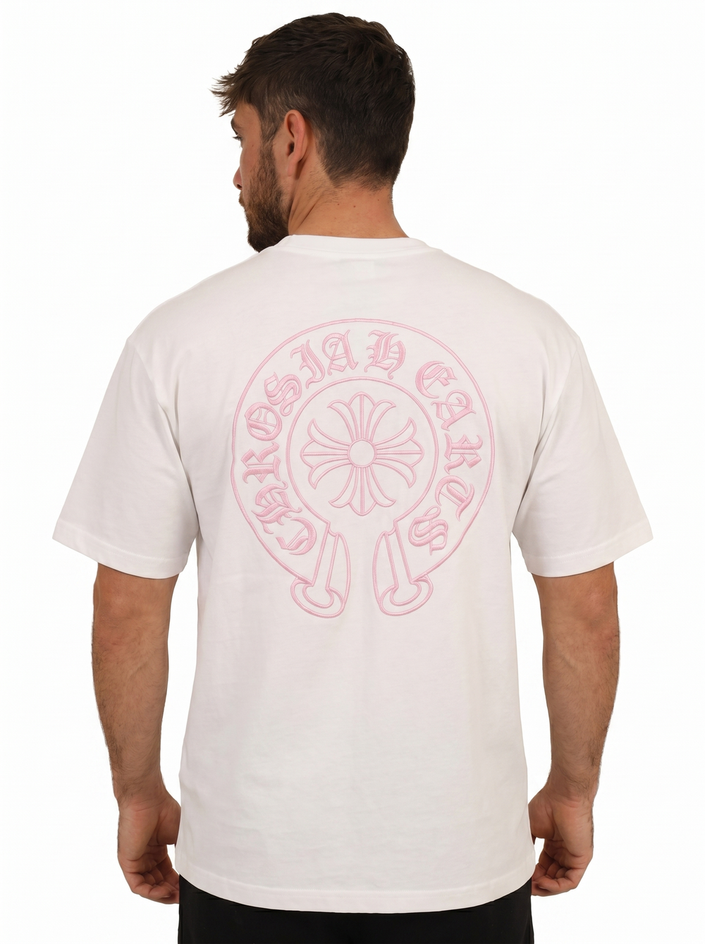 T-shirt Chrome Cross Oversize - Blanc