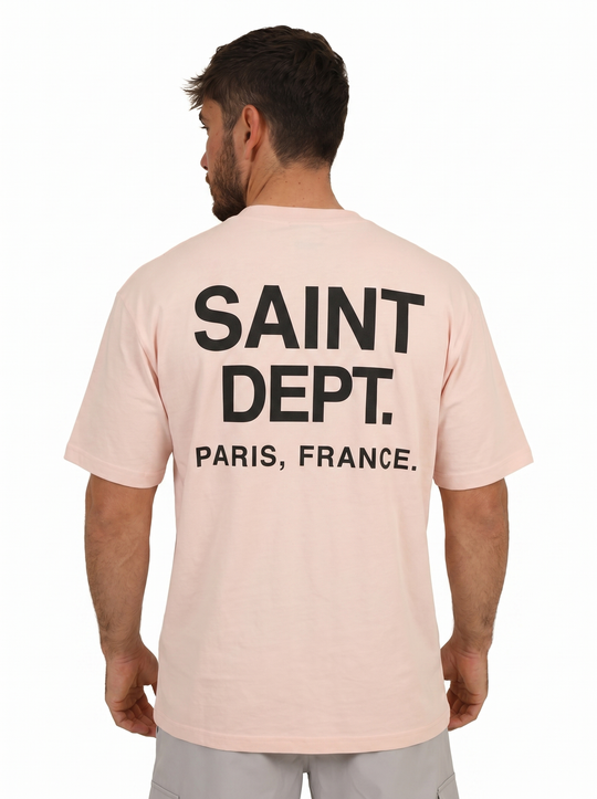 T-shirt SAINT DEPT. Paris Oversize - rose
