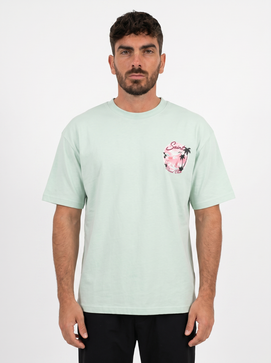T-shirt SAINT Resort Club Oversize - Vert