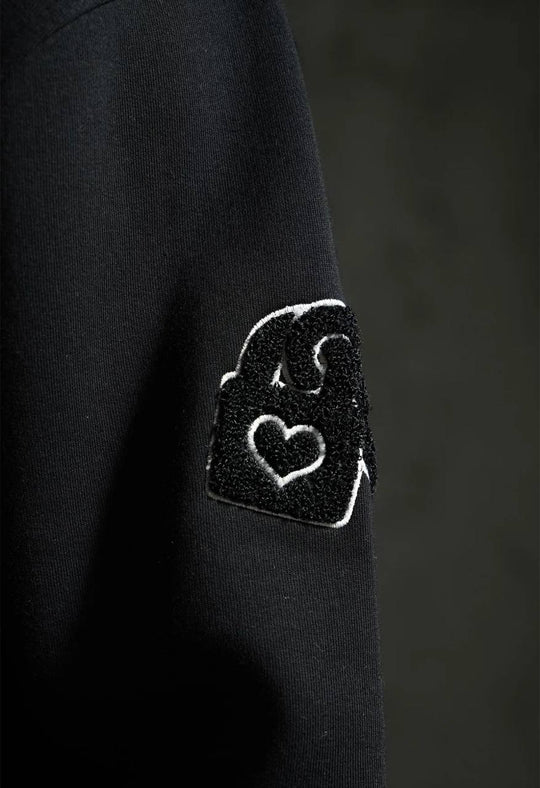 Sweat zippé à capuche "I.P. PRIVATE" unisexe - Noir