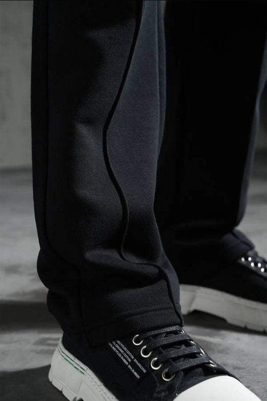 Ensemble Survêtement Homme Col Zippé - Noir