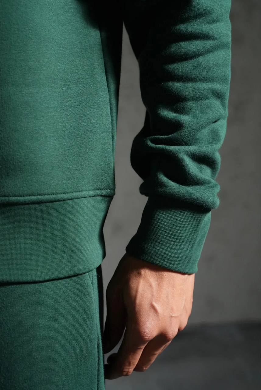 Ensemble Survêtement Homme Col Zippé - Vert