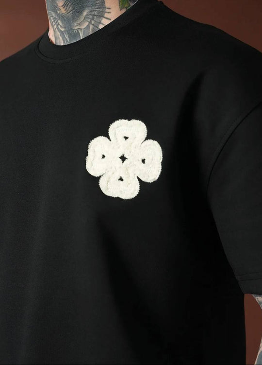 Ensemble T-shirt & Short Trèfle - Noir