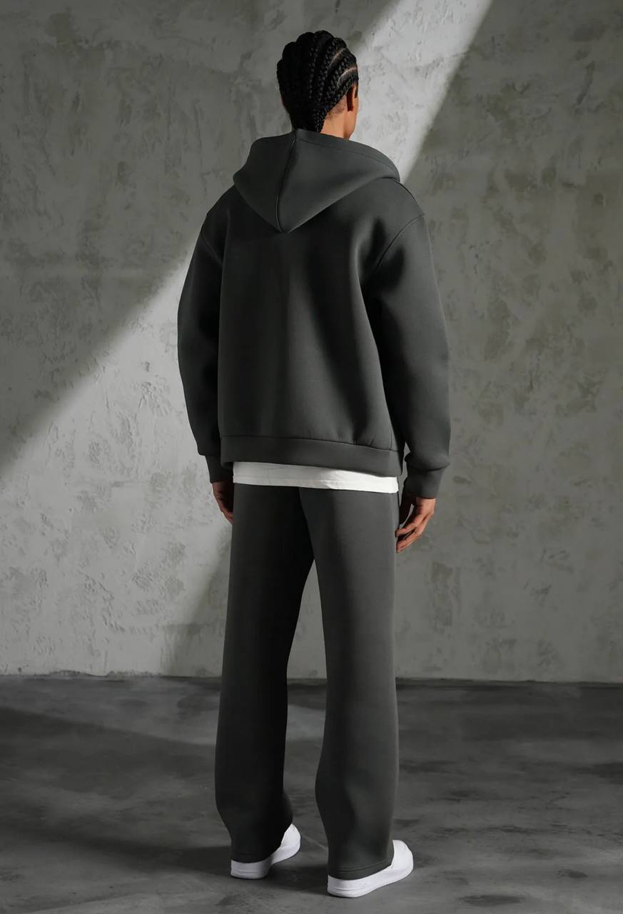 Ensemble Perle Trèfle – Gris Anthracite