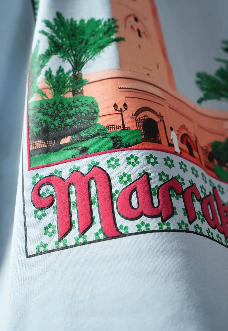 T-shirt Marrakech Oversize - Bleu
