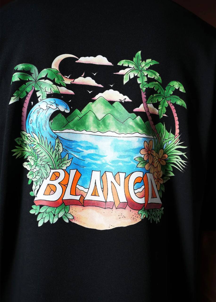 T-shirt BLANCA Tropical Escape - Noir