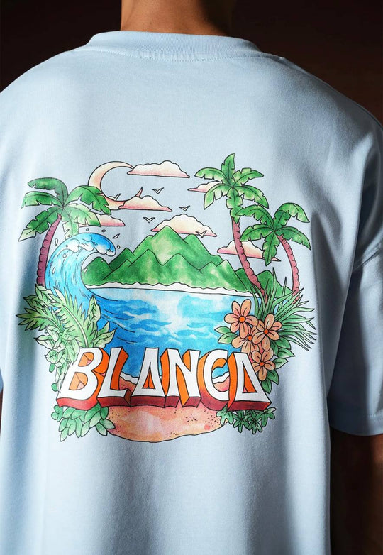 T-shirt BLANCA Tropical Escape - Bleu
