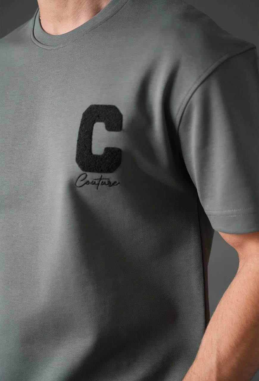 Ensemble Homme Premium T-Shirt et Pantalon C Couture - Anthracite