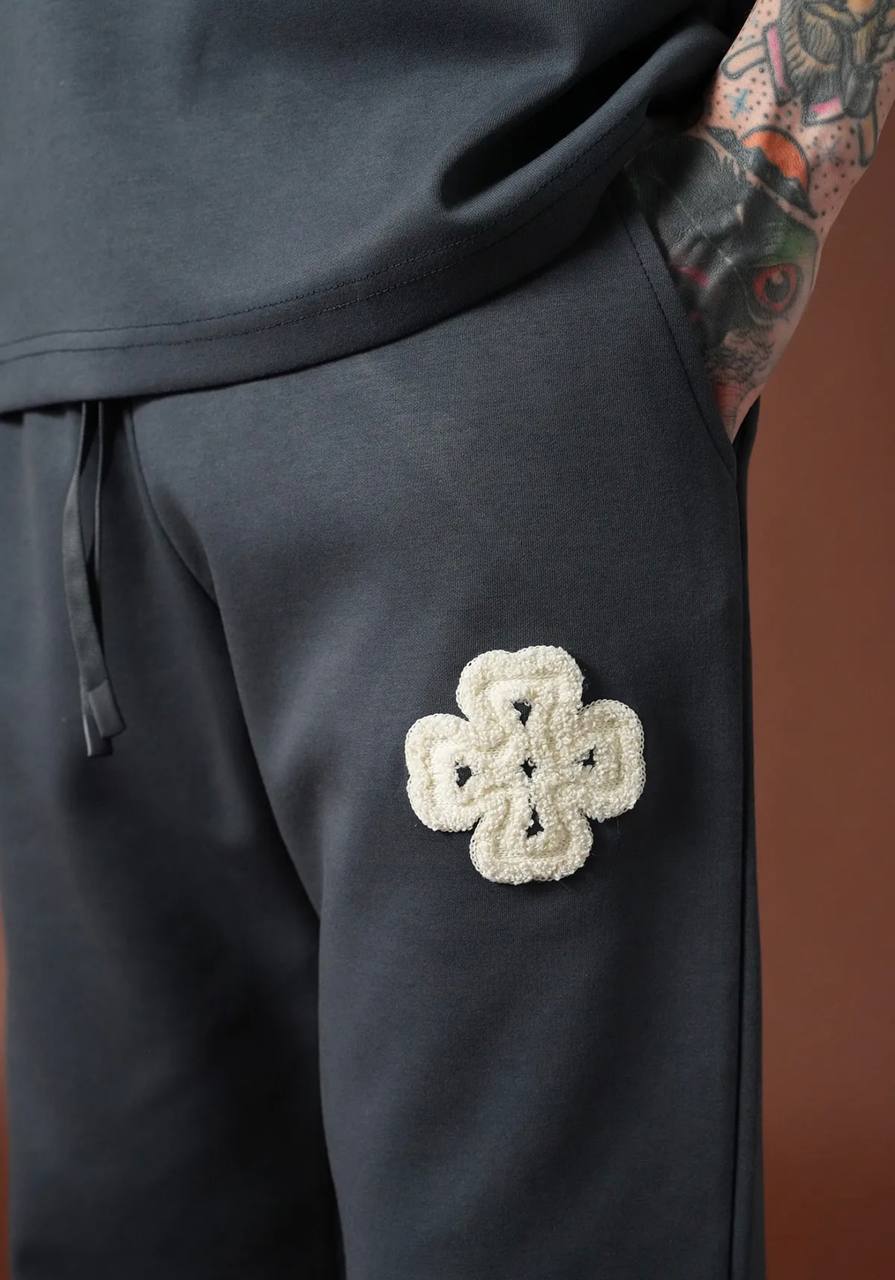 Ensemble T-shirt & Pantalon Trèfle - Anthracite