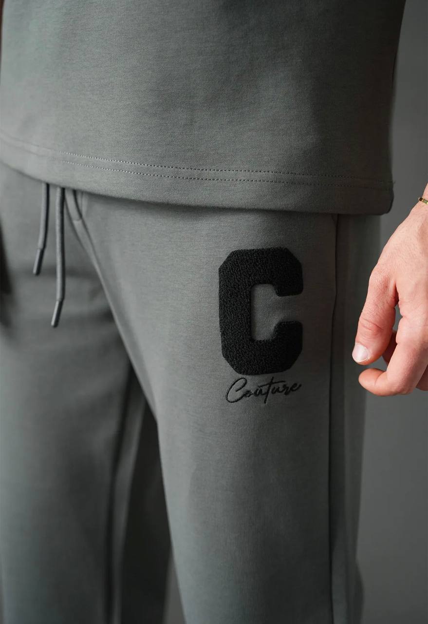 Ensemble Homme Premium T-Shirt et Pantalon C Couture - Anthracite