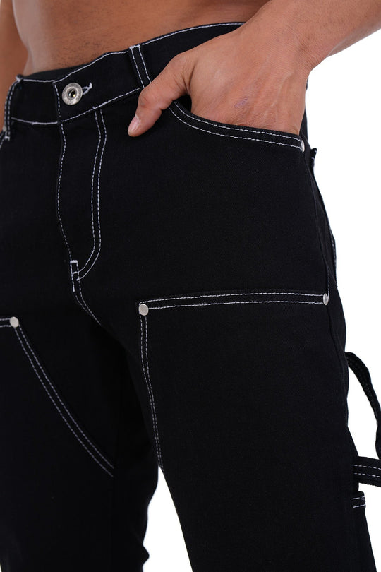 JEAN ZIPPED BLACK