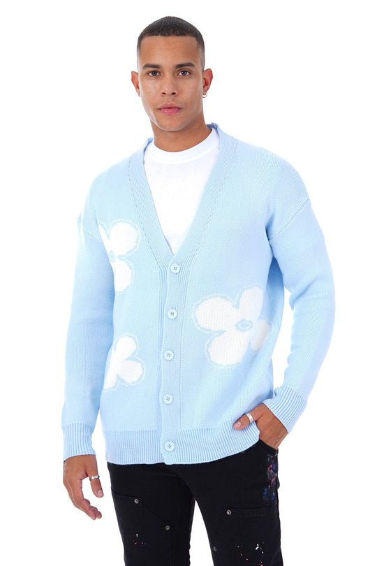 CARDIGAN BUTTERFLY CHARM - BLEU