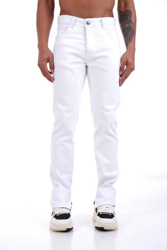 JEAN ZIPPED WHITE