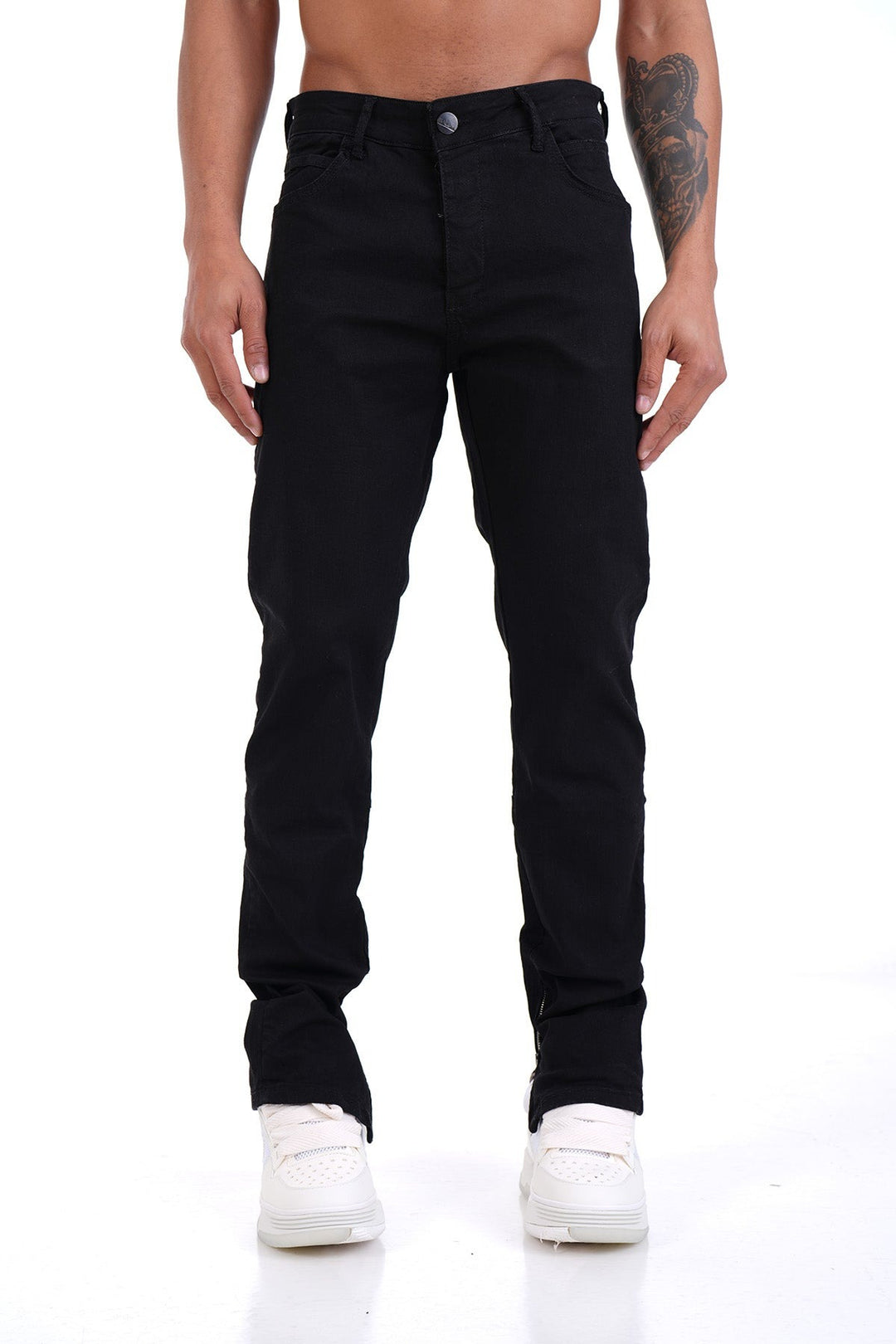 JEAN ZIPPED BLACK III