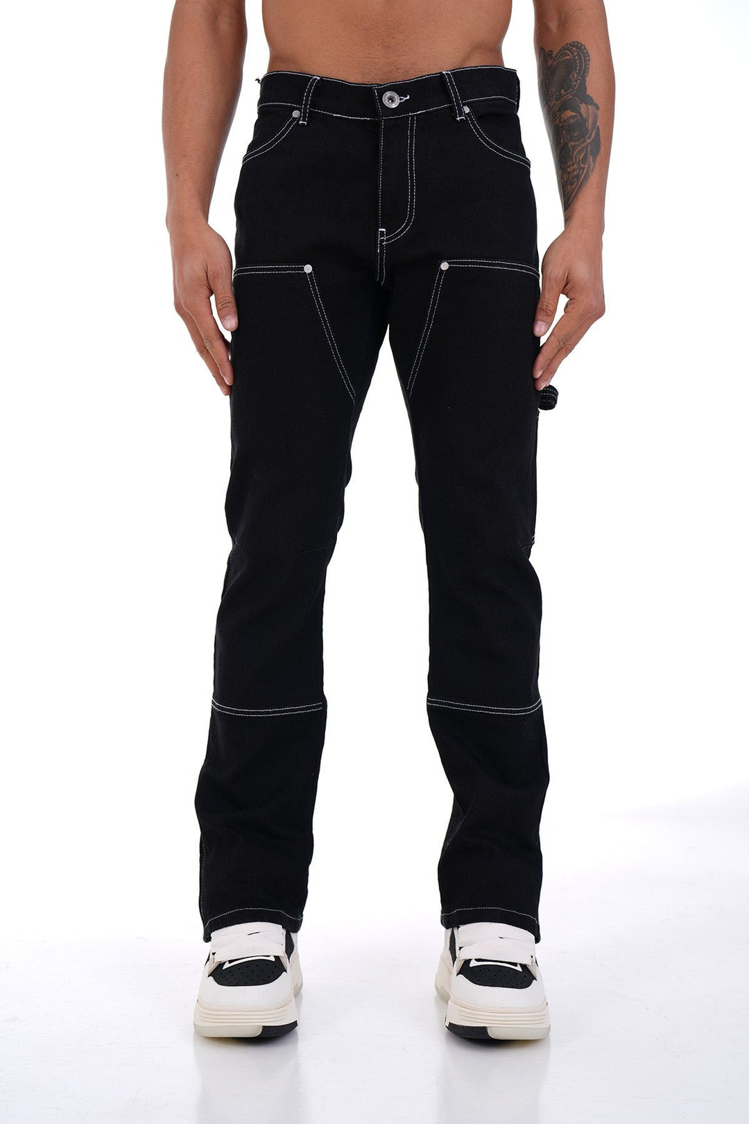 JEAN ZIPPED BLACK