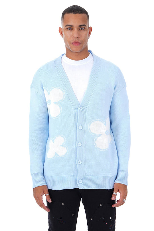 CARDIGAN BUTTERFLY CHARM - BLEU